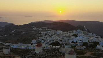 riprese con drone del tramonto ad amorgos grecia 2 1080p video