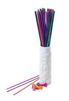 Aroma sticks on white background photo