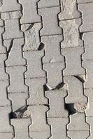 road made of concrete tiles photo