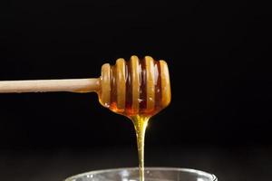 sweet and delicious natural honey, close up photo