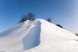 snow covered hill photo
