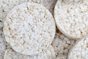 round rice loaves made from rice grains photo