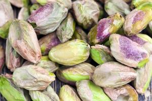 toasted crispy pistachios sprinkled with salt photo