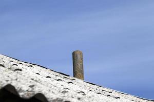 old chimney, close up photo