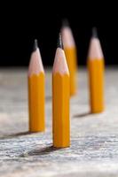 sharpened pencils for drawing diagrams or drawings photo