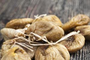 dried dried fruits of sweet ripe figs photo