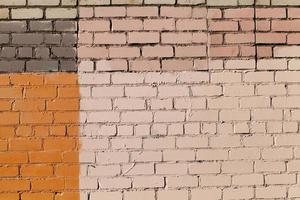 old brick wall of a part of the building photo