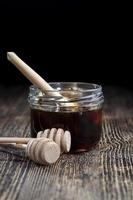 sweet and delicious natural honey, close up photo