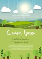 nature landscape background vector