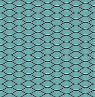 blue seamless wave pattern, linear design - vector illustration