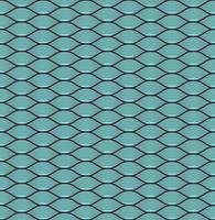 blue seamless wave pattern, linear design - vector illustration