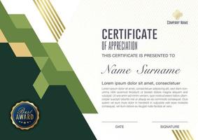 certificate template with luxury and modern pattern, Vector illustration