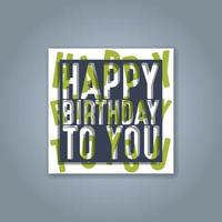 birthday greeting cards design vector