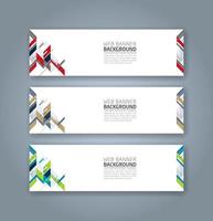 Abstract Web banner design background or header Templates vector