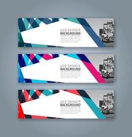 Abstract Web banner design background or header Templates vector