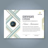 certificate template with luxury and modern pattern, Vector illustration