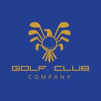 logotipos del club de golf del águila vector