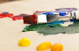 oil paints for creative drawing, the creative process photo
