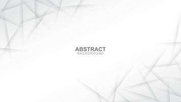 White abstract background on 3d design vector