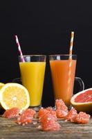 citrus juice from natural fruits photo