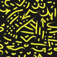 Abstract brush seamless pattern vector