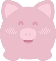 Happy piggy illustration. Cute pig vector