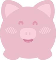 ilustración de cerdito feliz. lindo cerdo vector