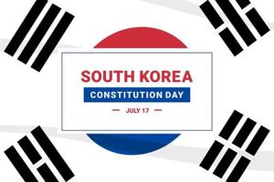 South Korea Constitution Day vector