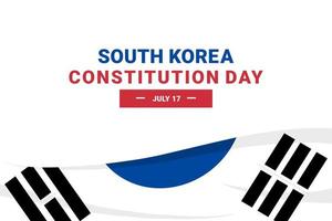 South Korea Constitution Day vector