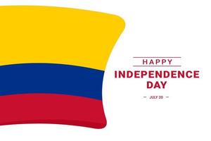 dia de la independencia de colombia vector