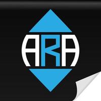 ARA creative initials letter logo design with vector graphic