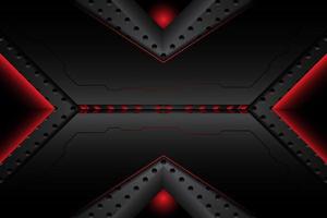abstract metal carbon texture modern and edge lines red black on steel mesh. design futuristic technology background