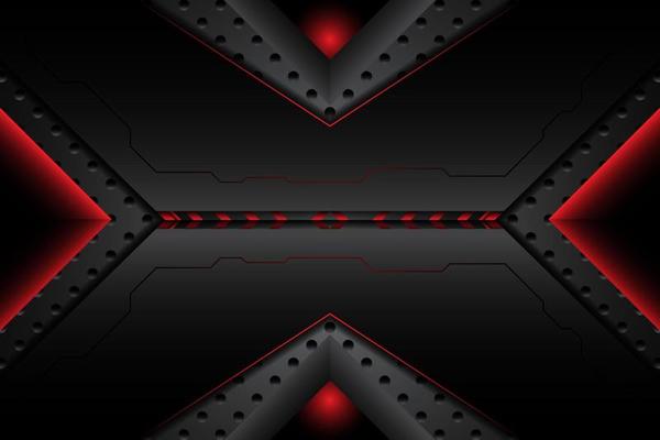 abstract metal carbon texture modern and edge lines red black on steel mesh. design futuristic technology background