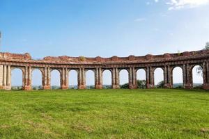 abandoned ruins of an ancient fortress photo