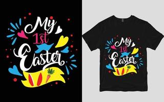 diseño de camiseta de pascua vector