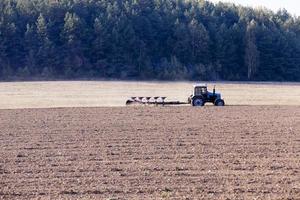 plowed land, close-up photo