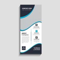 Corporate Business Roll Up Banner Signage Standee Template vector