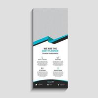 Corporate Business Roll Up Banner Signage Standee Template vector