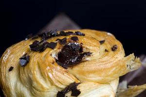 sweet and delicious pastries with chocolate photo