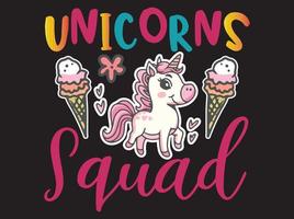 Unicorn t-shirt  design vector file