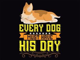 Dog t-shirt design vector file