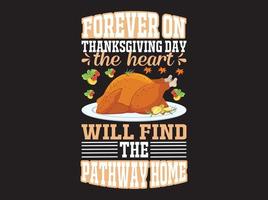 Thanksgiving t-shirt design vector file