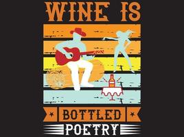 Wine t-shirt design vector file