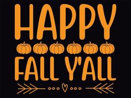Fall t-shirt design vector file