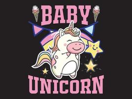 Unicorn t-shirt  design vector file