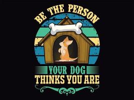 Dog t-shirt design vector file