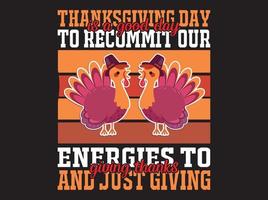 Thanksgiving t-shirt design vector file