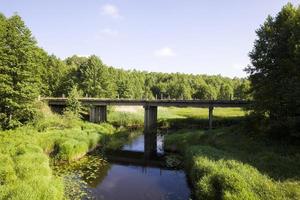 dirty water in a lake or river photo