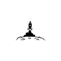 rocket base icon. Simple sign illustration. Startup symbol design from Startup collection. Can be used for web and mobile. vector