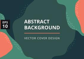 Abstract green background with organic wave shapes. Modern design template. Minimal cover for business, flyer, presentation and branding design. A4 format. Vector illustration